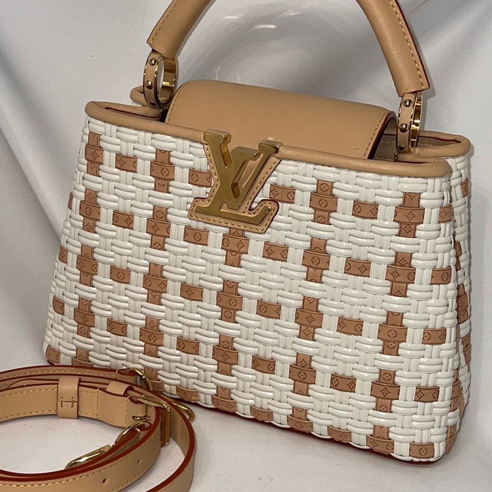 Louis Vuitton Capucine BB Heavenly Woven Satchel